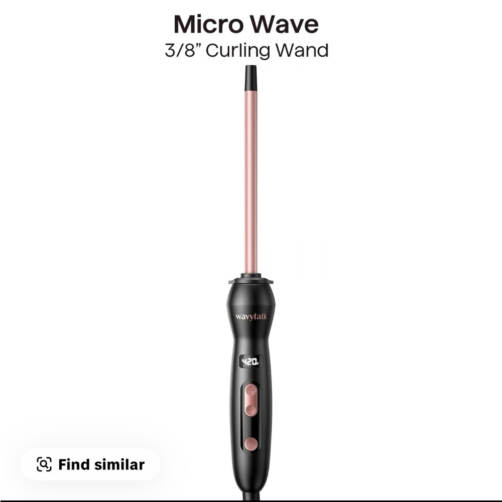 Wavytalk Black and Pink 3/8” Curling Wand
